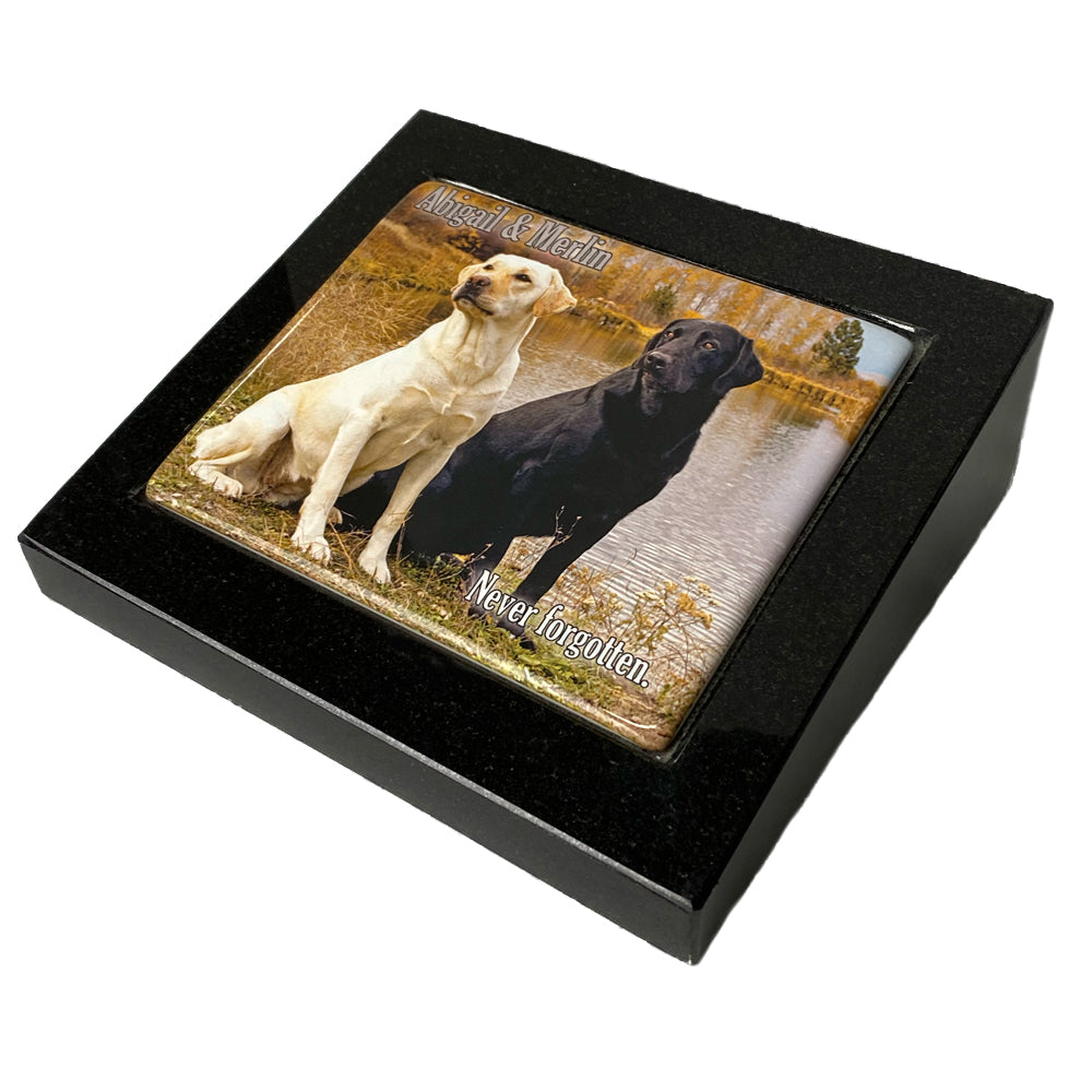 Granite Wedge with Ceramic Plaque