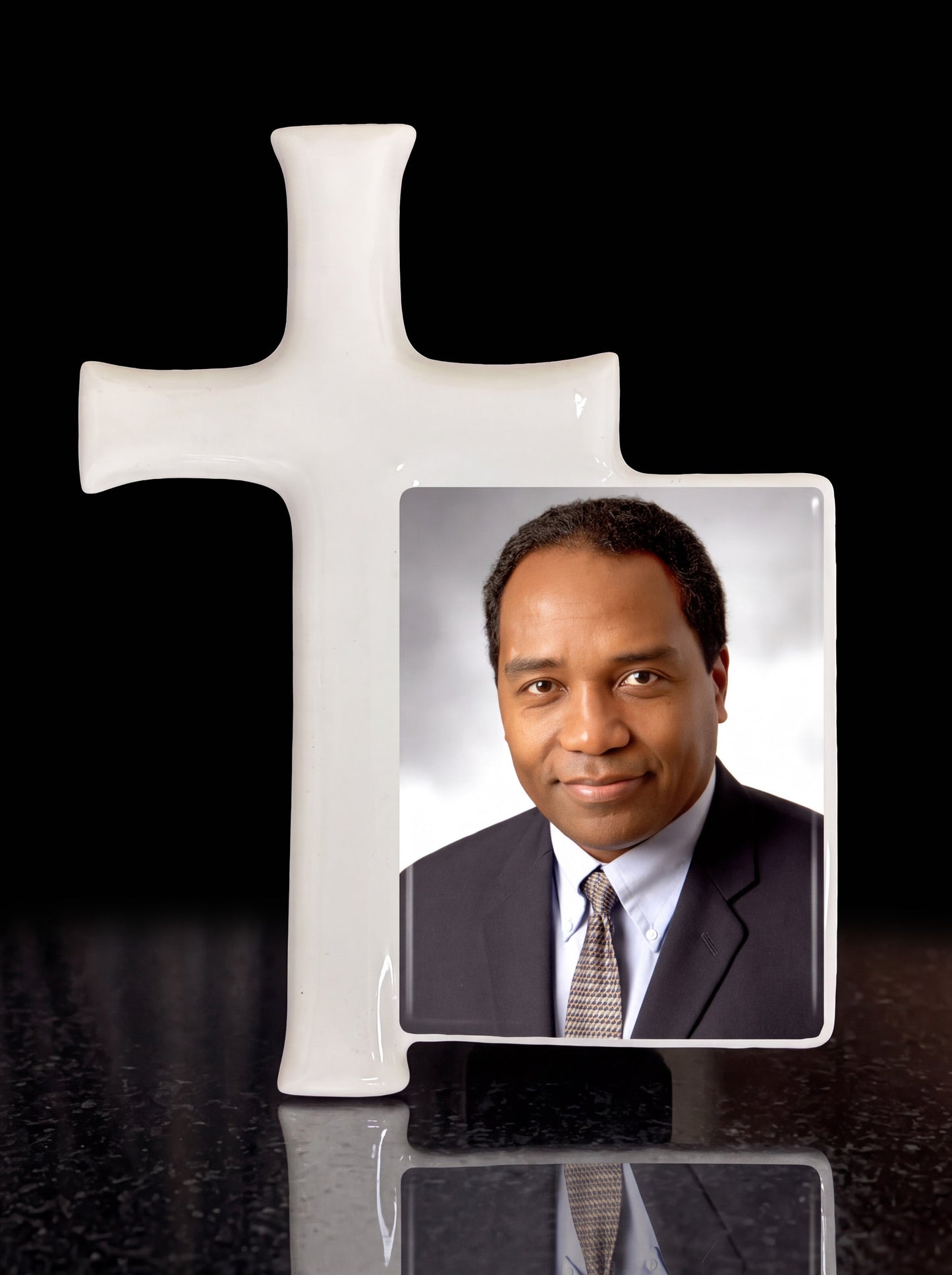 Ceramic - Cross with image
