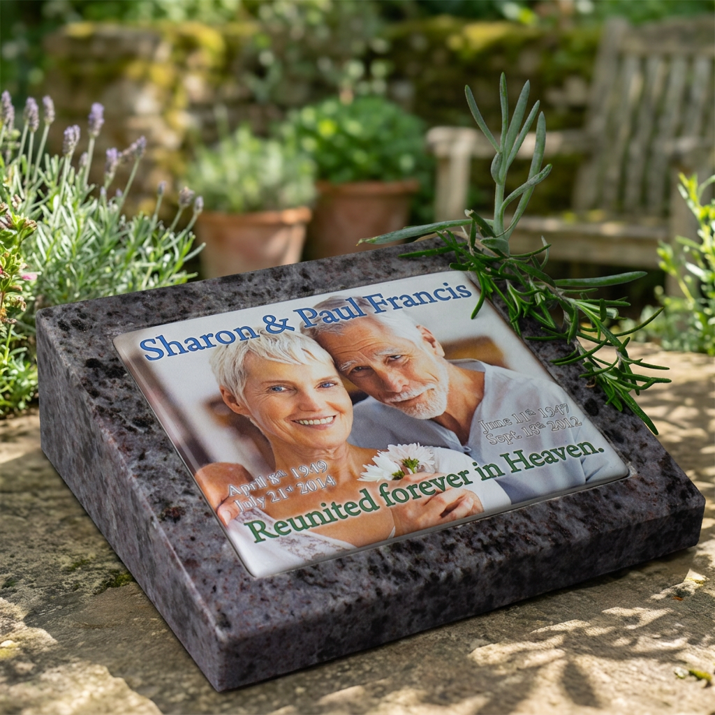 Granite Wedge with Ceramic Plaque